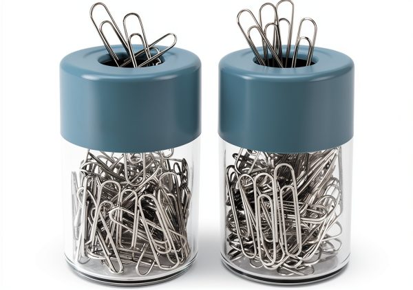 Acrimet Magnetic Paper Clip Holder Dispenser Office-0