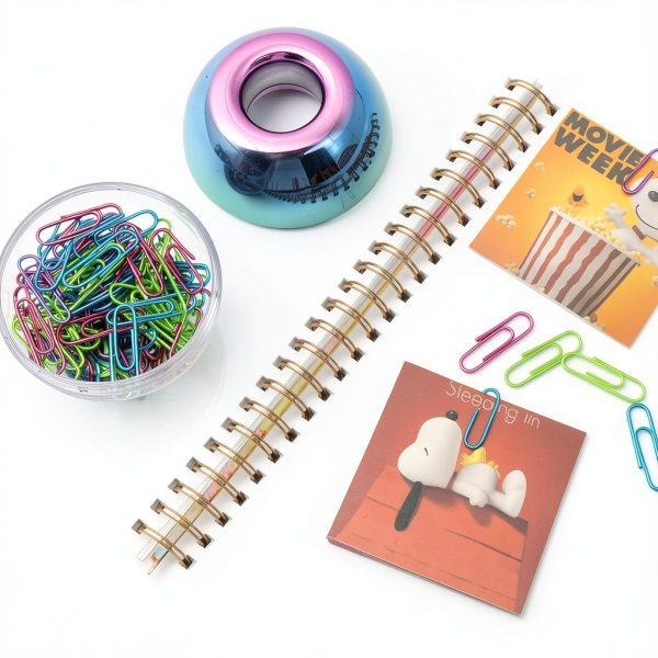 Mogoostry Acrylic Paper Clip Holder Office Desk Organizer-2
