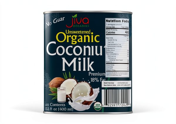Jiva Organics Coconut Milk Organic Creamy Vegan Keto-1