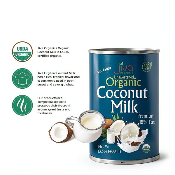 Jiva Organics Coconut Milk Organic Creamy Vegan Keto-3