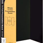 Black Trifold Poster Board BAZIC Corrugated-0