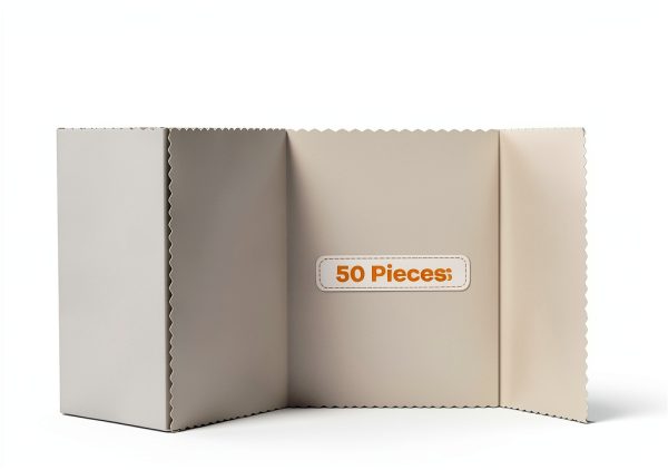 Ctosree White Trifold Poster Board Cardboard 14x22-1