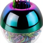 Mogoostry Acrylic Paper Clip Holder Office Desk Organizer-0