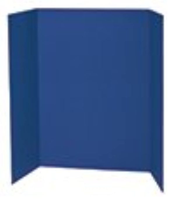 Pacon Trifold Display Board Black Kraft 48x36-1