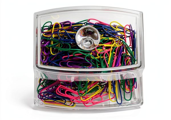Officemate Paper Clip Dispenser Vinyl Gravity Feed-4