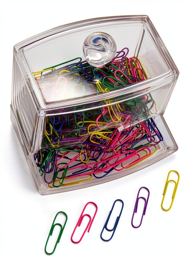 Officemate Paper Clip Dispenser Vinyl Gravity Feed-7