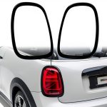Generic Mini Cooper Tail Light Trim Black ABS Pair for F55 F56 F57-0