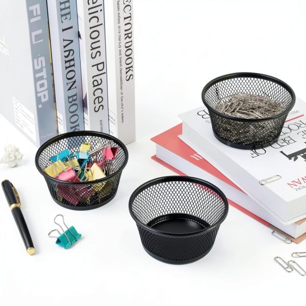 Paper Clip Holder SLSON Mesh Desk Organizer Metal-5