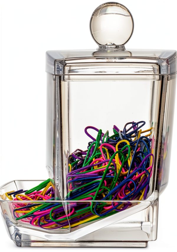 Officemate Paper Clip Dispenser Vinyl Gravity Feed-3