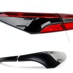 Toyota Camry Tail Light Cover DLOVEG ABS Gloss Black Protective Trim-0