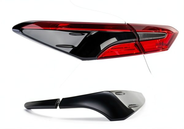 Toyota Camry Tail Light Cover DLOVEG ABS Gloss Black Protective Trim-0