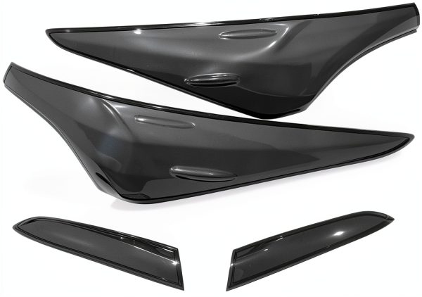 Tail Light Cover Trim JUZCOLOJ Smoked Black for Toyota Camry 2018-2022-3