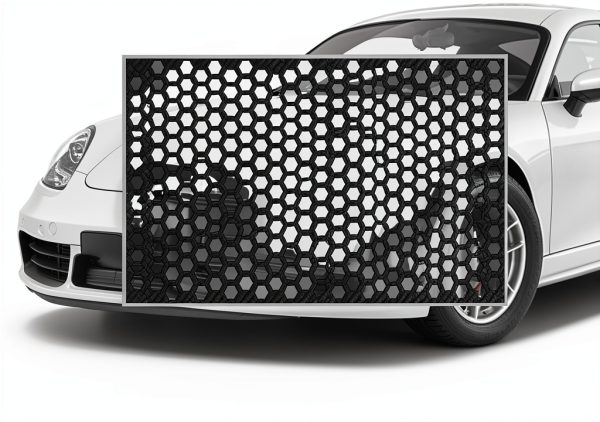 Lecctso Honeycomb Taillight Sticker Set Carbon Black 18.8x11.8in-4