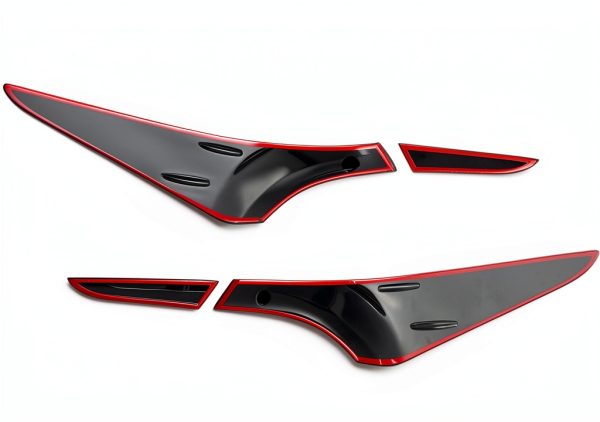 Tail Light Cover Trim JUZCOLOJ Smoked Black for Toyota Camry 2018-2022-6