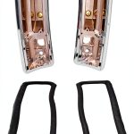JEGS Chrome Tail Light Cover Trim for 1966 Chevy Chevelle El Camino-0