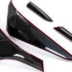Tail Light Cover Trim JUZCOLOJ Smoked Black for Toyota Camry 2018-2022-0