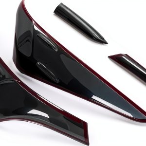 Tail Light Cover Trim JUZCOLOJ Smoked Black for Toyota Camry 2018-2022-0