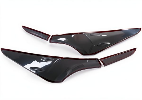 Tail Light Cover Trim JUZCOLOJ Smoked Black for Toyota Camry 2018-2022-5