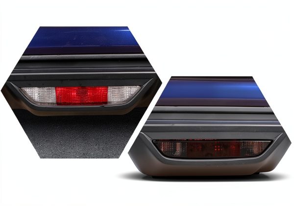 RT-TCZ Smoked Black Rear Fog Light Trim Cover for Ford Mustang-1