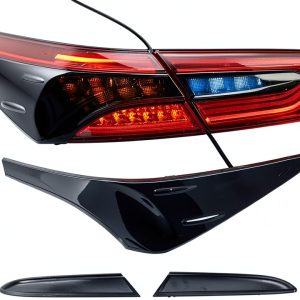 AUCERAMIC Tail Light Cover Trim 4Pcs for Toyota Camry 2018-2024-0