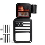 A ABIGAIL Tail Light Cover for Jeep Wrangler JK/JKU 2007-2018 Black US-0