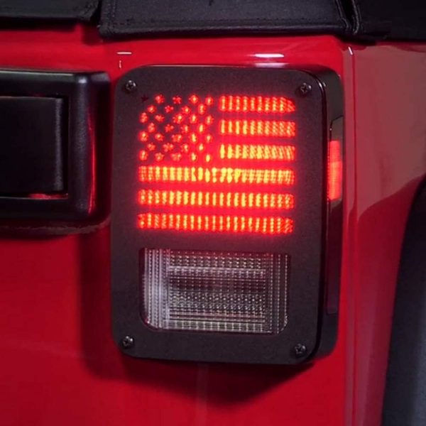 A ABIGAIL Tail Light Cover for Jeep Wrangler JK/JKU 2007-2018 Black US-5