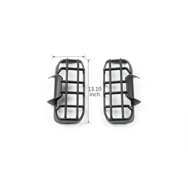 Bronco Raptor Tail Light Guard Trim Cover Bezel by PDKLIN Black 2pcs-1