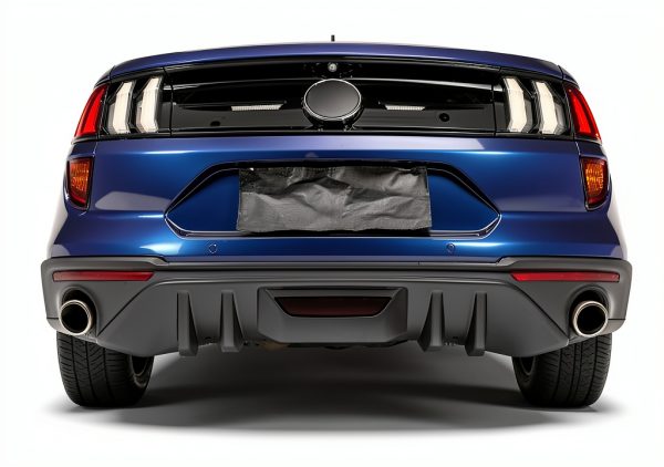 RT-TCZ Smoked Black Rear Fog Light Trim Cover for Ford Mustang-6