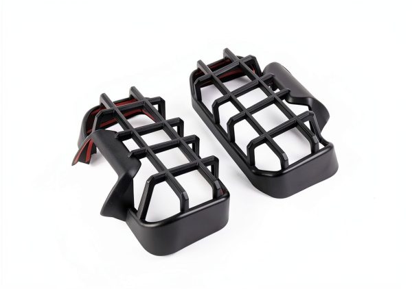 Bronco Raptor Tail Light Guard Trim Cover Bezel by PDKLIN Black 2pcs-4