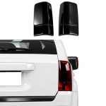 Smoked Black Tail Light Cover Trim CheroCar for Jeep Patriot 2011-2016-0